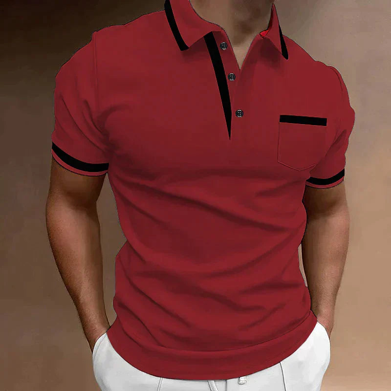Bequemes Premium Polo Shirt mit figurbetonter Passform für Herren | Endymion -7