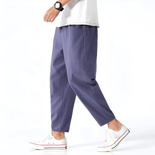 Moderne Cropped Hose mit Tunnelzug für Herren | Ardin