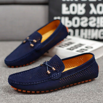 Perforierte Slip On Loafer mit eleganter Silhouette für Herren | Alessio