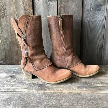 Bequeme Hochwertige Stiefel mit Lederlook für Damen | Sophisticated -1