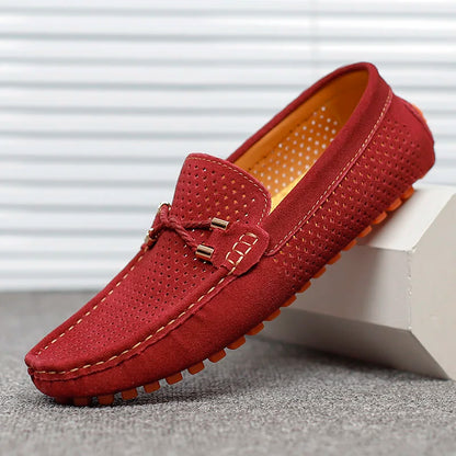 Perforierte Slip On Loafer mit eleganter Silhouette für Herren | Alessio