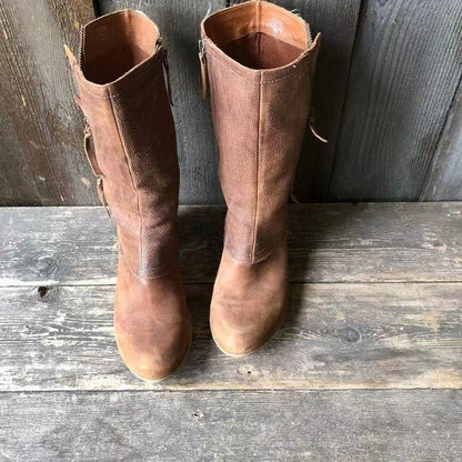 Bequeme Hochwertige Stiefel mit Lederlook für Damen | Sophisticated -2