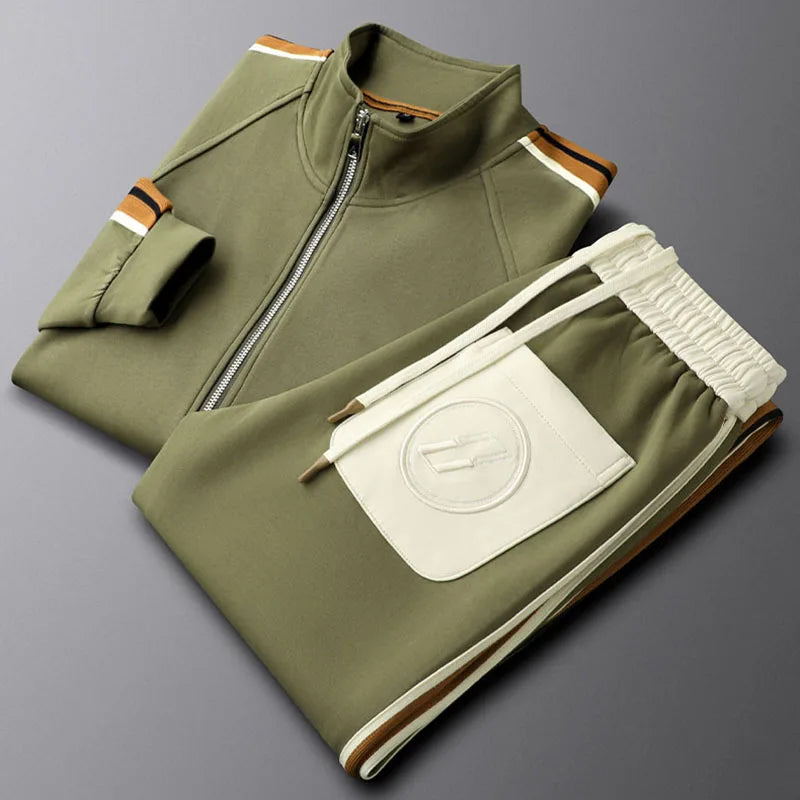 Sportliches zweiteiliges Trainingsanzug-Set für Herren | Albert