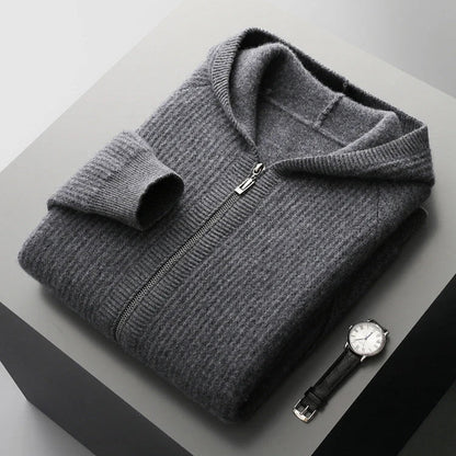 Men's zip-up hooded cardigan | Lorenzo