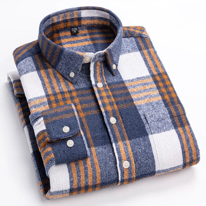 Bequemes Feines Hemd mit Karomuster für Herren | Casual -2