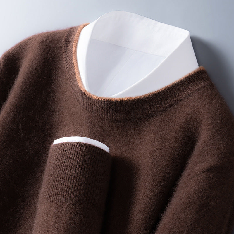 Eleganter Pullover Kontrastbesatz für Frauen | Adrian -3