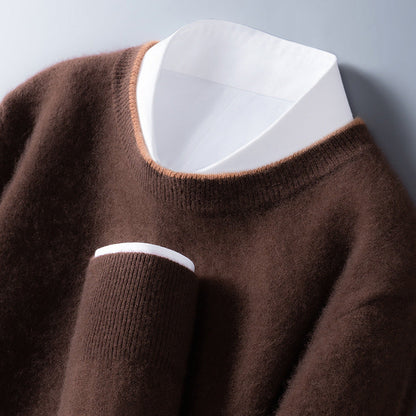 Eleganter Pullover Kontrastbesatz für Frauen | Adrian -3