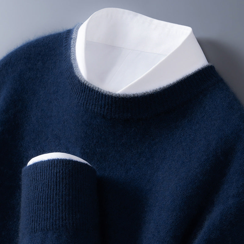 Eleganter Pullover Kontrastbesatz für Frauen | Adrian -2