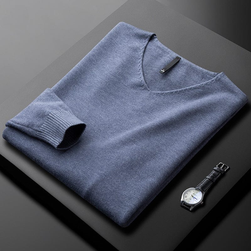 Men's Classic V-neck Sweater | Emilian