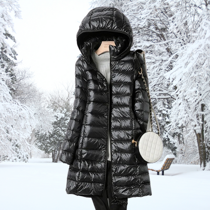 Leichte Steppjacke Kapuze für Frauen | Elmira -3