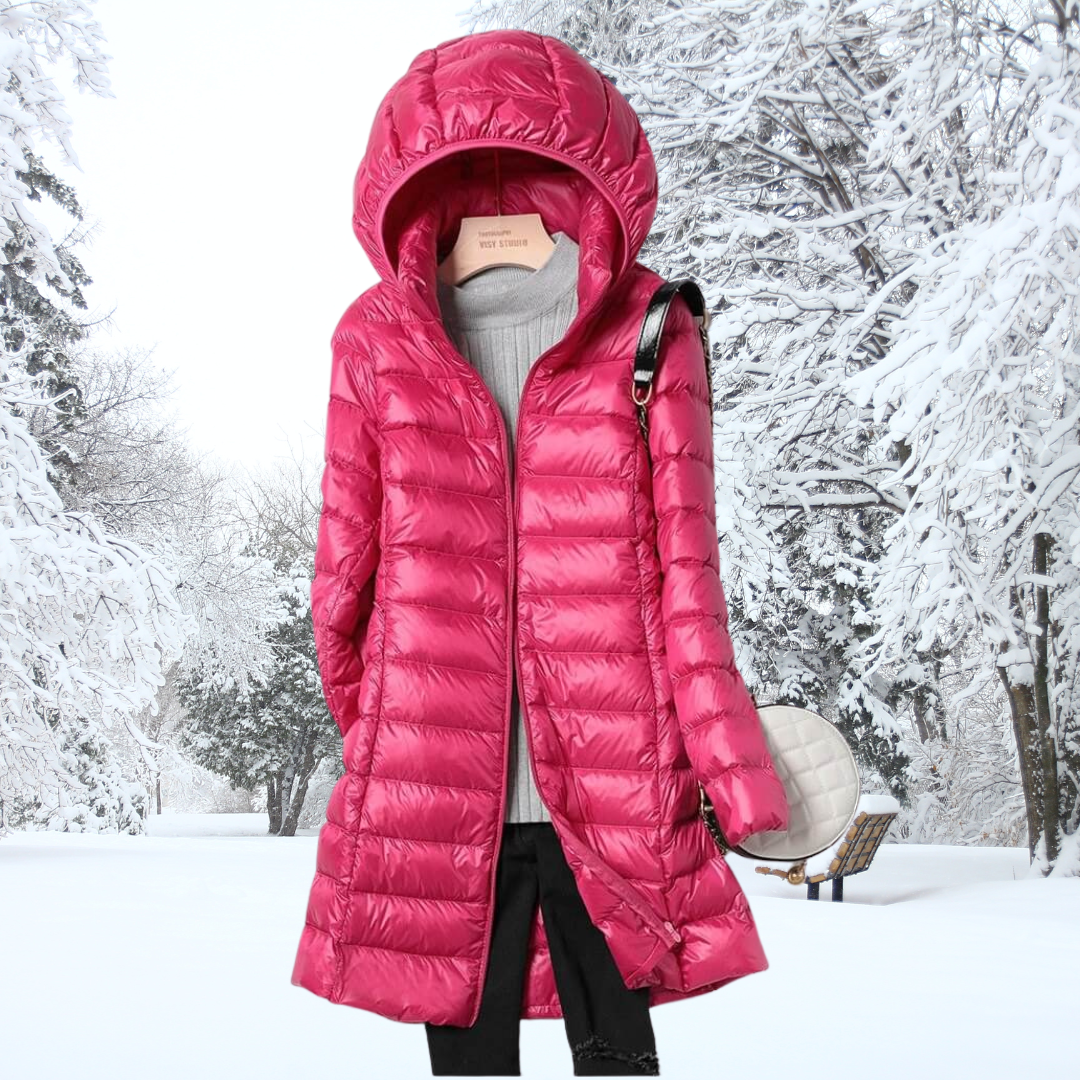 Leichte Steppjacke Kapuze für Frauen | Elmira -8