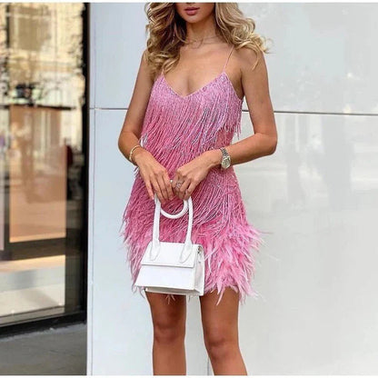 Modernes Feines Cocktailkleid mit glänzendem Finish für Damen | Samba -6