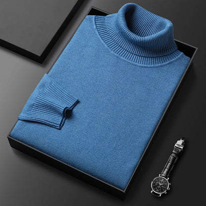 Men’s Fine Knit Roll Neck Jumper | Laurent