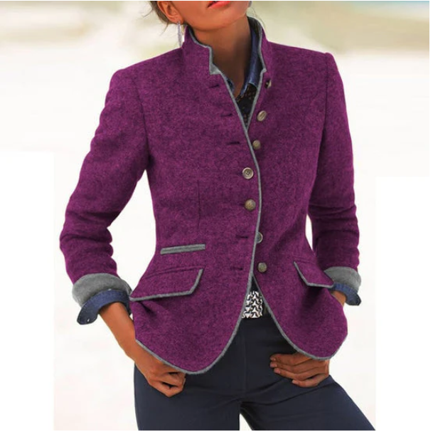 Stilvoller Feiner Blazer mit eleganter Linienführung für Damen | Casual -6
