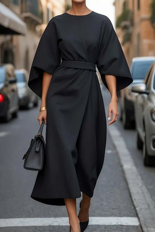 Gürtel-Maxi-Abendkleid für Damen | Louise