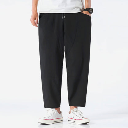 Moderne Cropped-Hose mit Kordelzug für Herren | Ardin