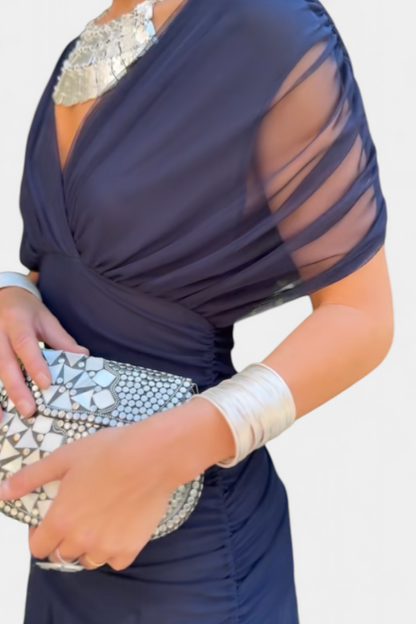 Off-Shoulder Maxi-Kleid mit romantischer Silhouette für Damen | Roselle