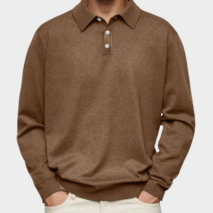 Modernes Feines Polo Shirt mit Knopfleiste für Herren | Aiden -8