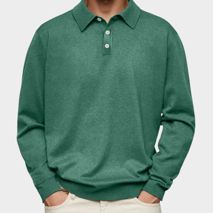Modernes Feines Polo Shirt mit Knopfleiste für Herren | Aiden -9