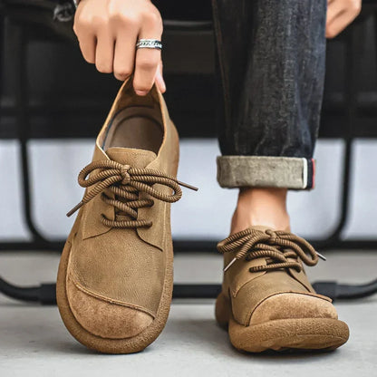 Klassische Schnürschuhe mit strukturierter Sohle für Herren | Grevion