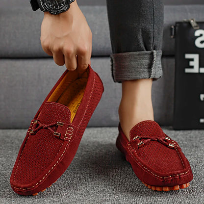 Perforierte Slip On Loafer mit eleganter Silhouette für Herren | Alessio