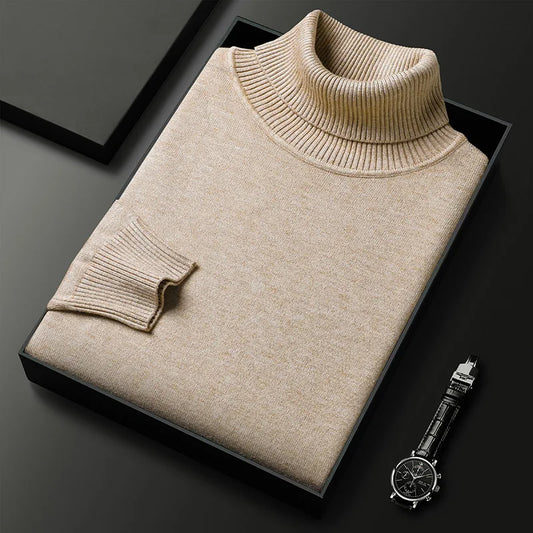 Men’s Fine Knit Roll Neck Jumper | Laurent