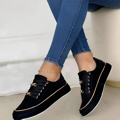 Orthopädische Sneaker mit Kettenakzent für Damen | Aveline