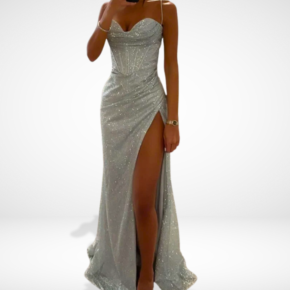 Stilvolles Feines Cocktailkleid mit Herzausschnitt für Damen | Sonya -5