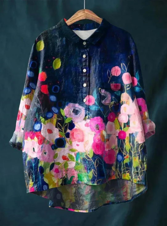 Französische Vintage Bluse für Männer | Liora -11