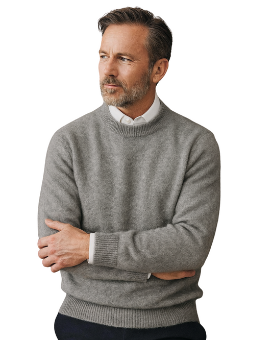 Moderner Feiner Pullover mit eleganter Linienführung für Herren | Lorenzo -1