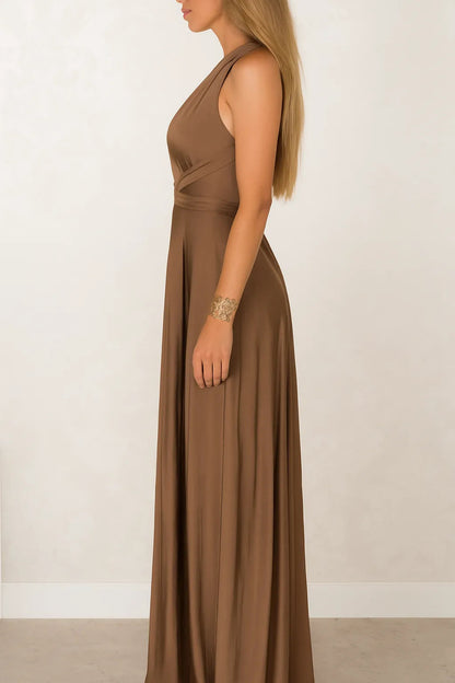 Modernes Feines Abendkleid mit tiefem Ausschnitt für Damen | Meg -2