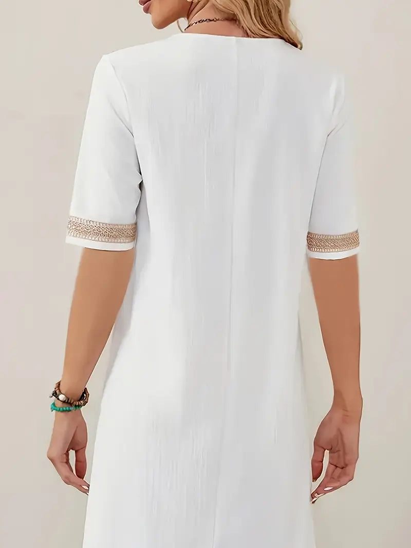 Elegantes Premium Strandkleid mit Spitze für Damen | Minty -2