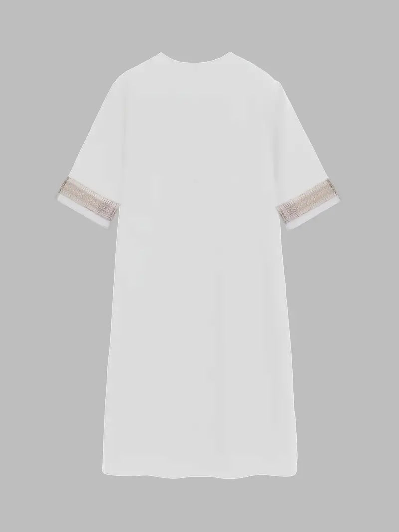 Elegantes Premium Strandkleid mit Spitze für Damen | Minty -3