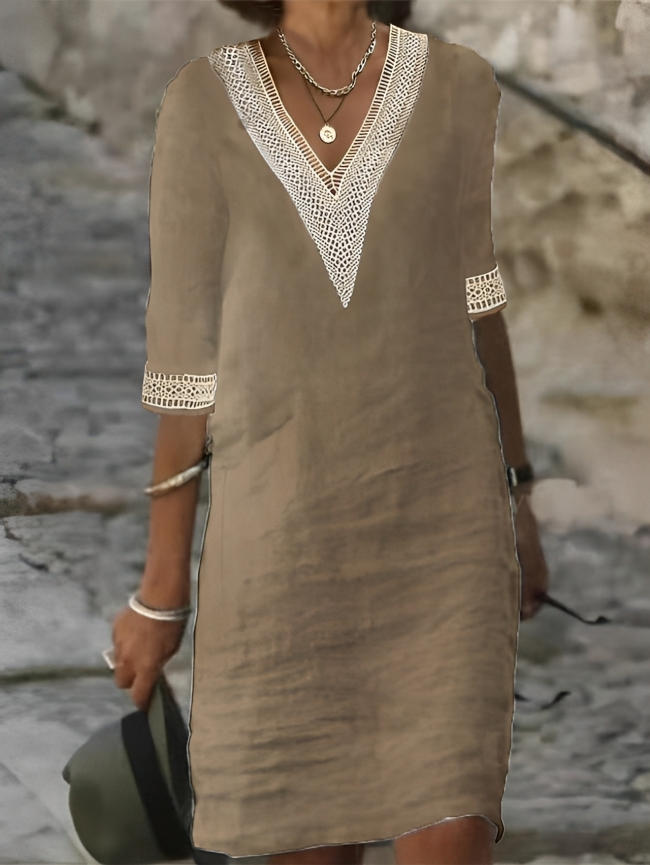 Elegantes Premium Strandkleid mit Spitze für Damen | Minty -6