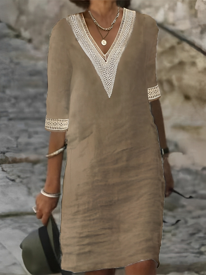 Elegantes Premium Strandkleid mit Spitze für Damen | Minty -6