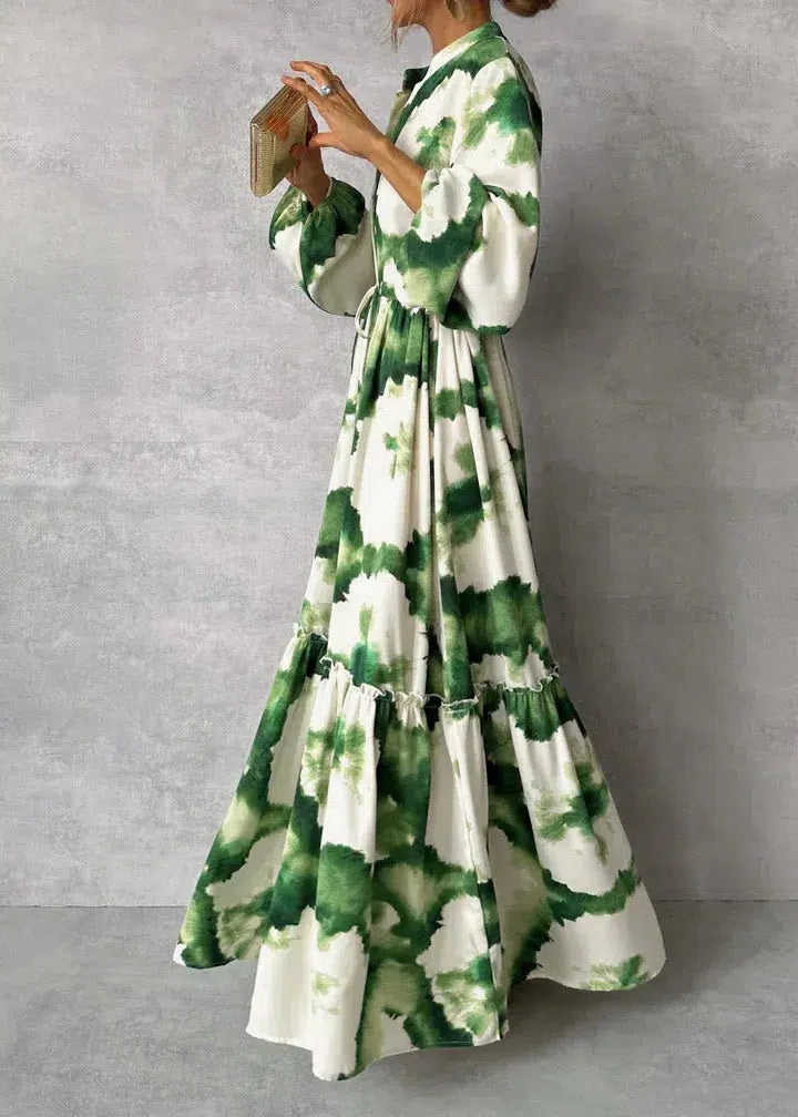 Modernes Raffiniertes Sommerkleid mit Print für Damen | Kathleen -2