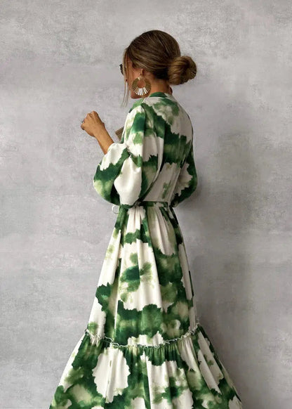 Modernes Raffiniertes Sommerkleid mit Print für Damen | Kathleen -3