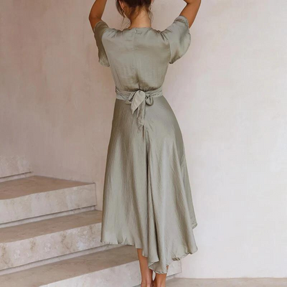 Stilvolles Premium Sommerkleid mit gekreuztem Design für Damen | Mable -5