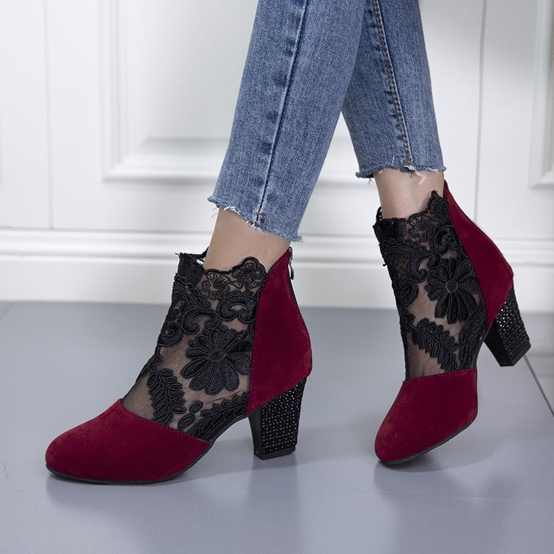 Moderne Hochwertige Absatzschuhe mit Blumenmuster für Damen | Sofisticados -10