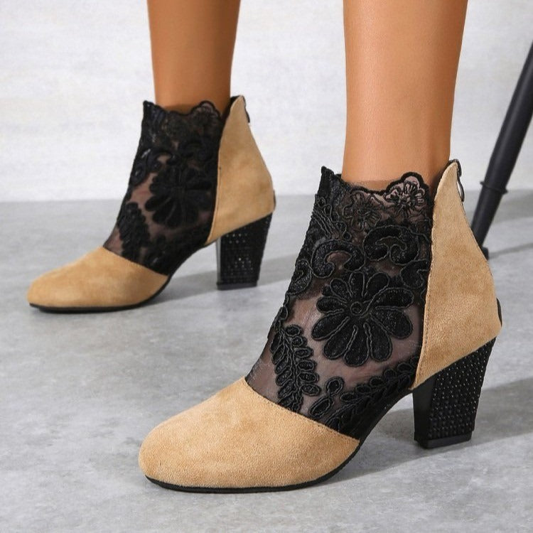 Moderne Hochwertige Absatzschuhe mit Blumenmuster für Damen | Sofisticados -11