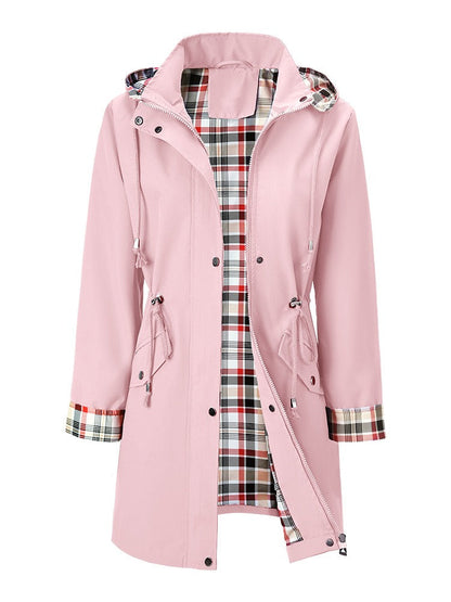 Stilvolle Premium Wasserdichte Jacke mit Kapuze für Damen | Olivia -6