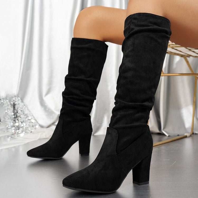 Bequeme Feine Stiefel mit Absatz für Damen | Daniela -3