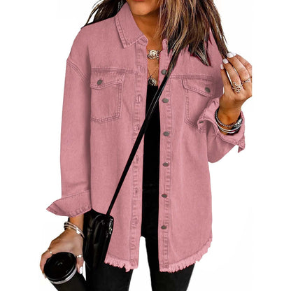 Lässige Jeansjacke Silhouette für Männer | Elmara -9