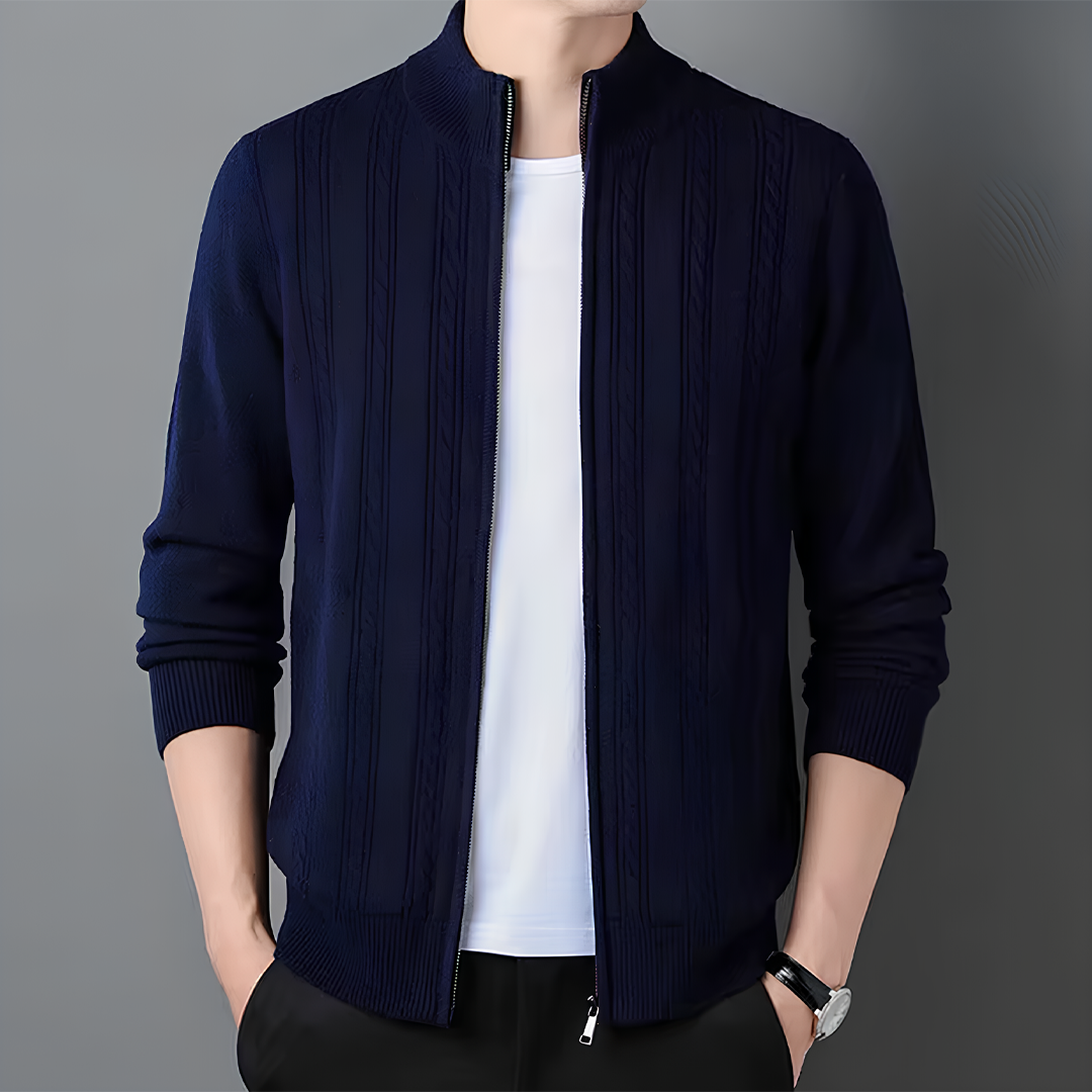 Elegante Strickjacke Reissverschluss für Frauen | Elion -2