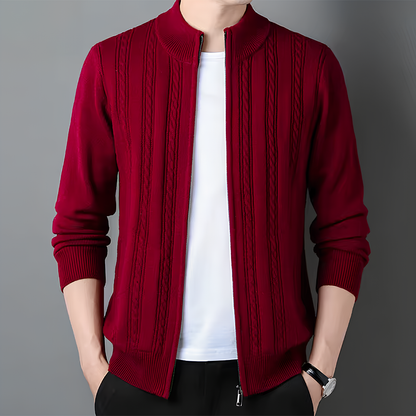 Elegante Strickjacke Reissverschluss für Frauen | Elion -1