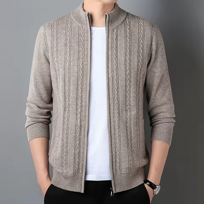 Elegante Strickjacke Reissverschluss für Frauen | Elion -4