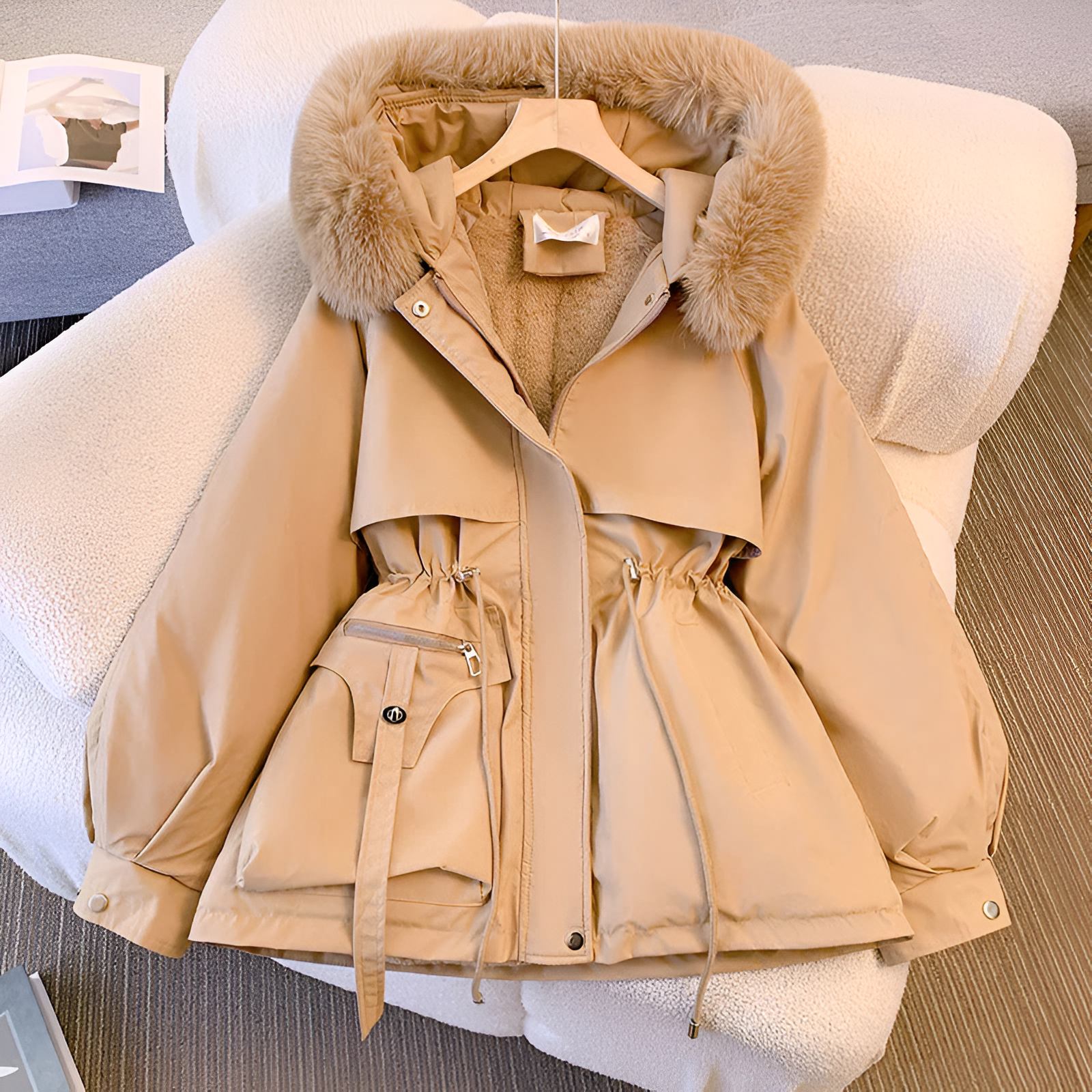 Stilvolle Raffinierte Jacke mit Stehkragen für Damen | Mika -3