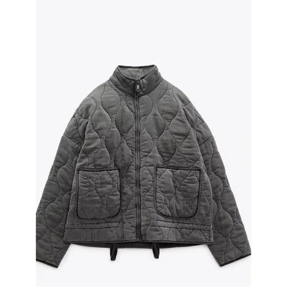 Gesteppte Steppjacke Stehkragen für Männer | Alvara -2