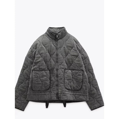 Gesteppte Steppjacke Stehkragen für Männer | Alvara -2