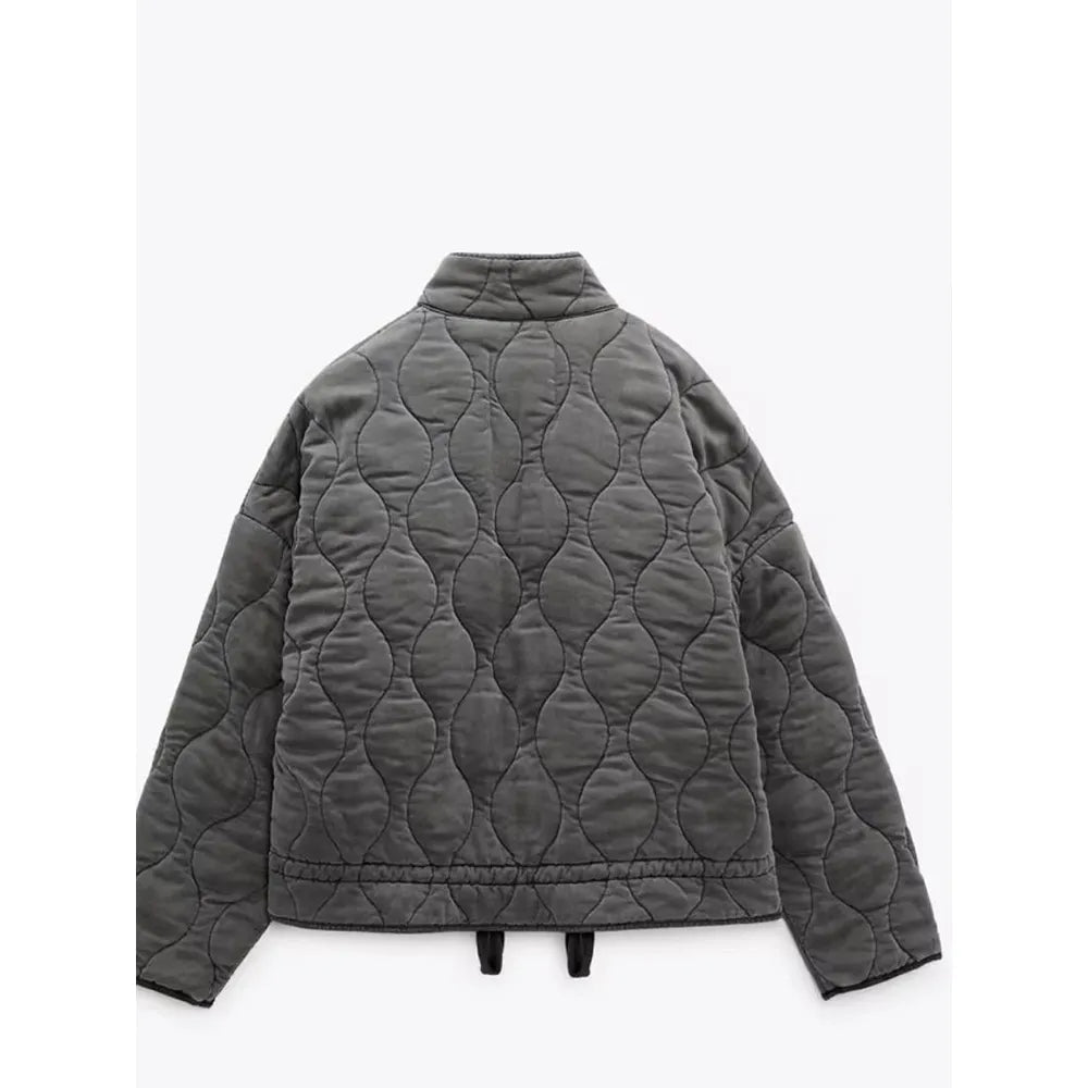 Gesteppte Steppjacke Stehkragen für Männer | Alvara -3